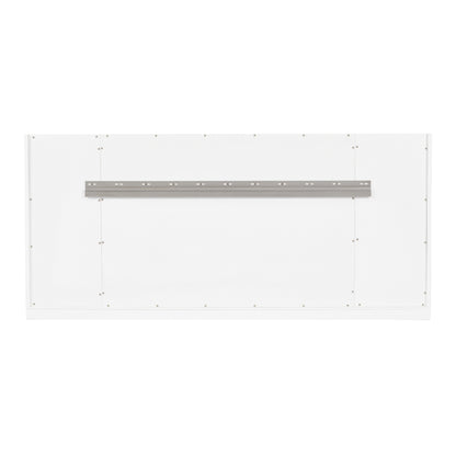 James Martin Vanities Chicago 60" Glossy White Double Vanity With Single Hole 3cm White Zeus Silestone Top and Backsplash