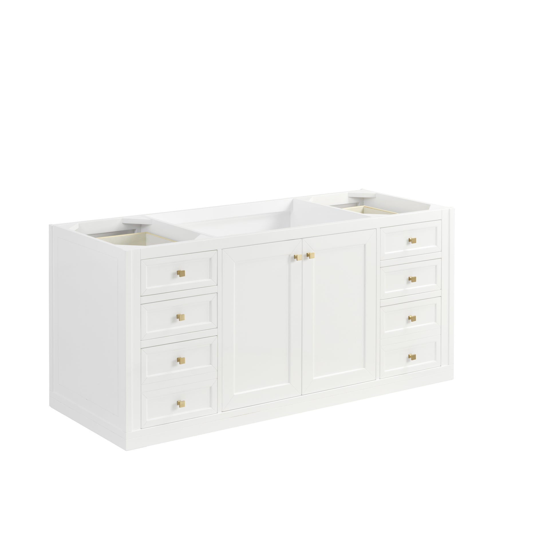 James Martin Vanities Chicago 60" Glossy White Single Vanity With 3 cm Parisien Bleu Silestone Top