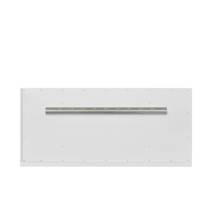 James Martin Vanities Chicago 60" Glossy White Single Vanity With Single Hole 3cm White Zeus Silestone Top and Backsplash