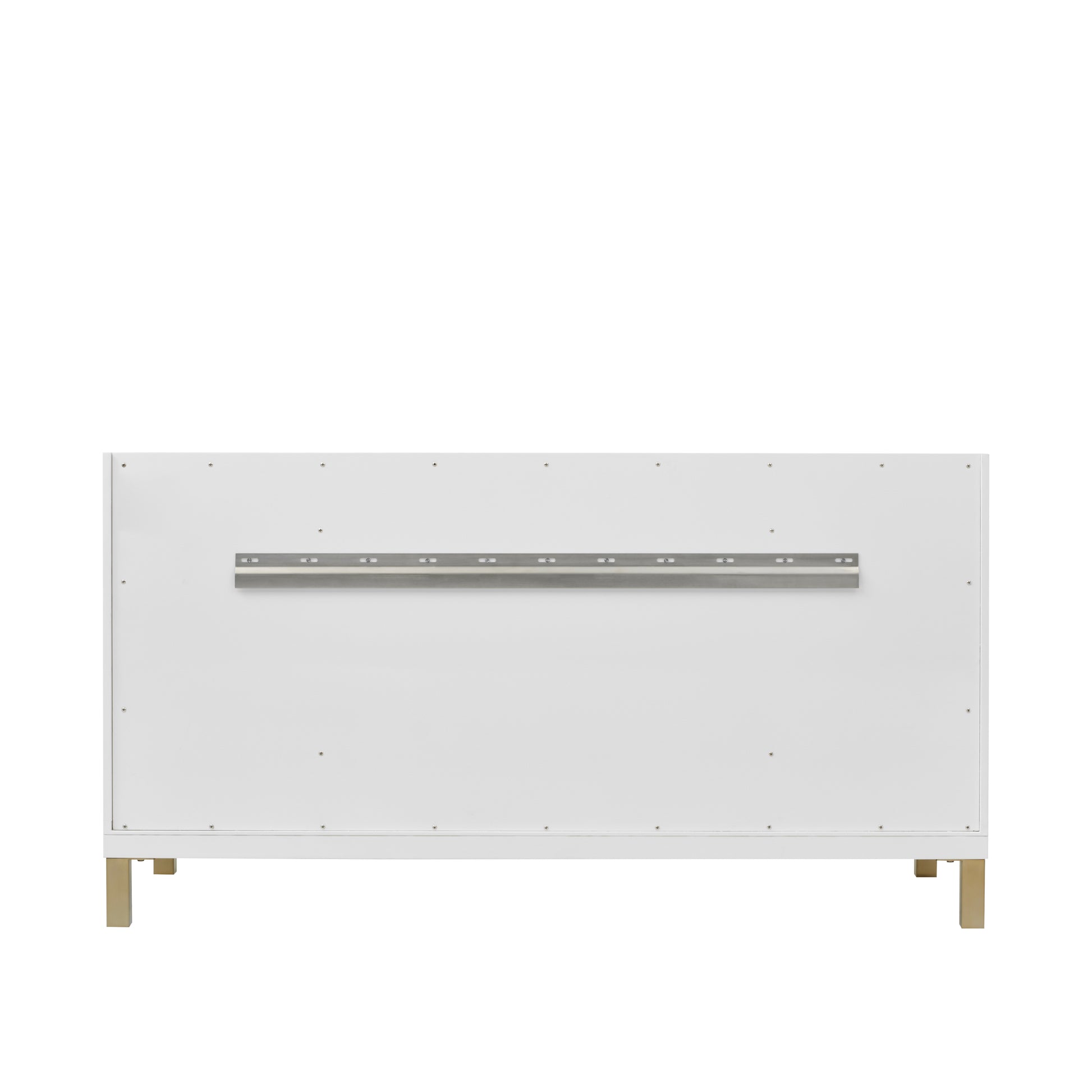 James Martin Vanities Chicago 60" Glossy White Single Vanity With Single Hole 3cm White Zeus Silestone Top and Backsplash