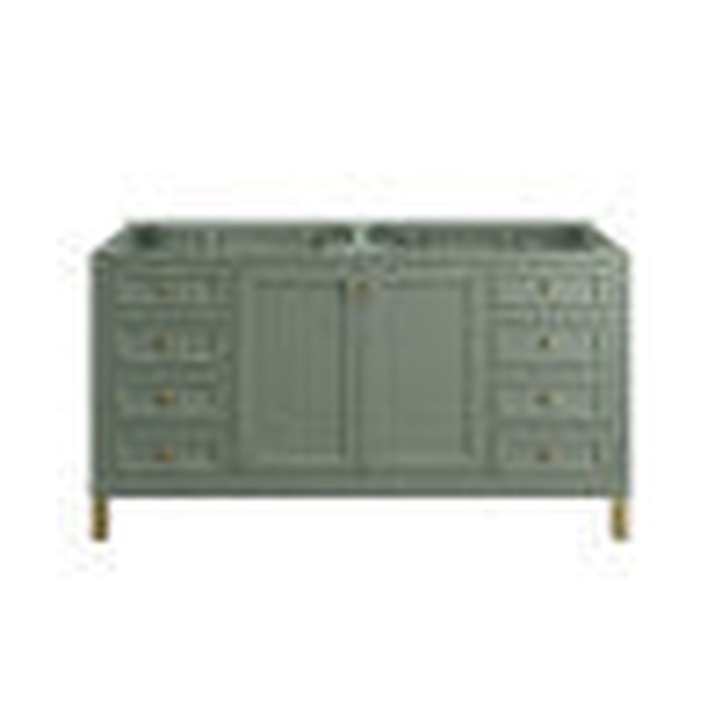 James Martin Vanities Chicago 60" Smokey Celadon Double Vanity