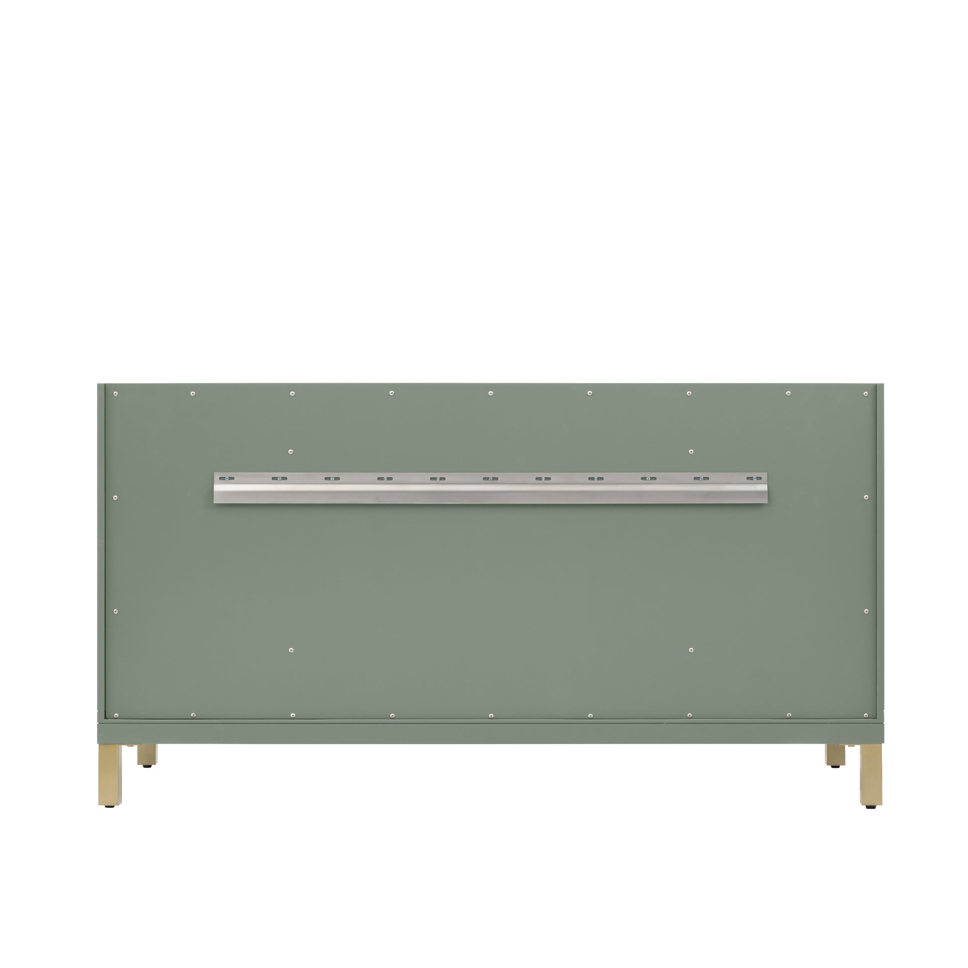 James Martin Vanities Chicago 60" Smokey Celadon Single Vanity With Single Hole 3cm White Zeus Silestone Top and Backsplash