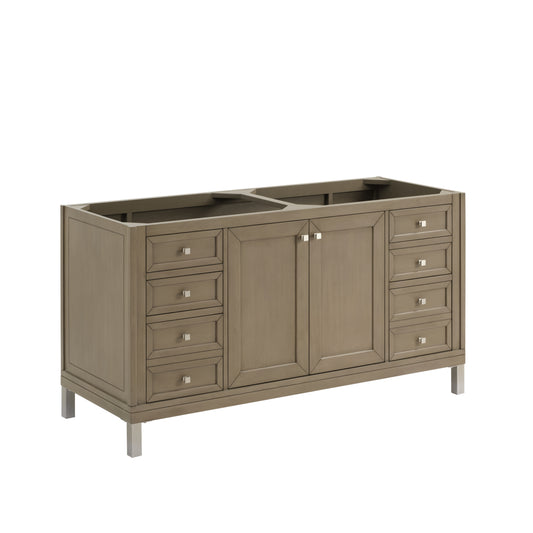 James Martin Vanities Chicago 60" Walnut Whisper Double Vanity