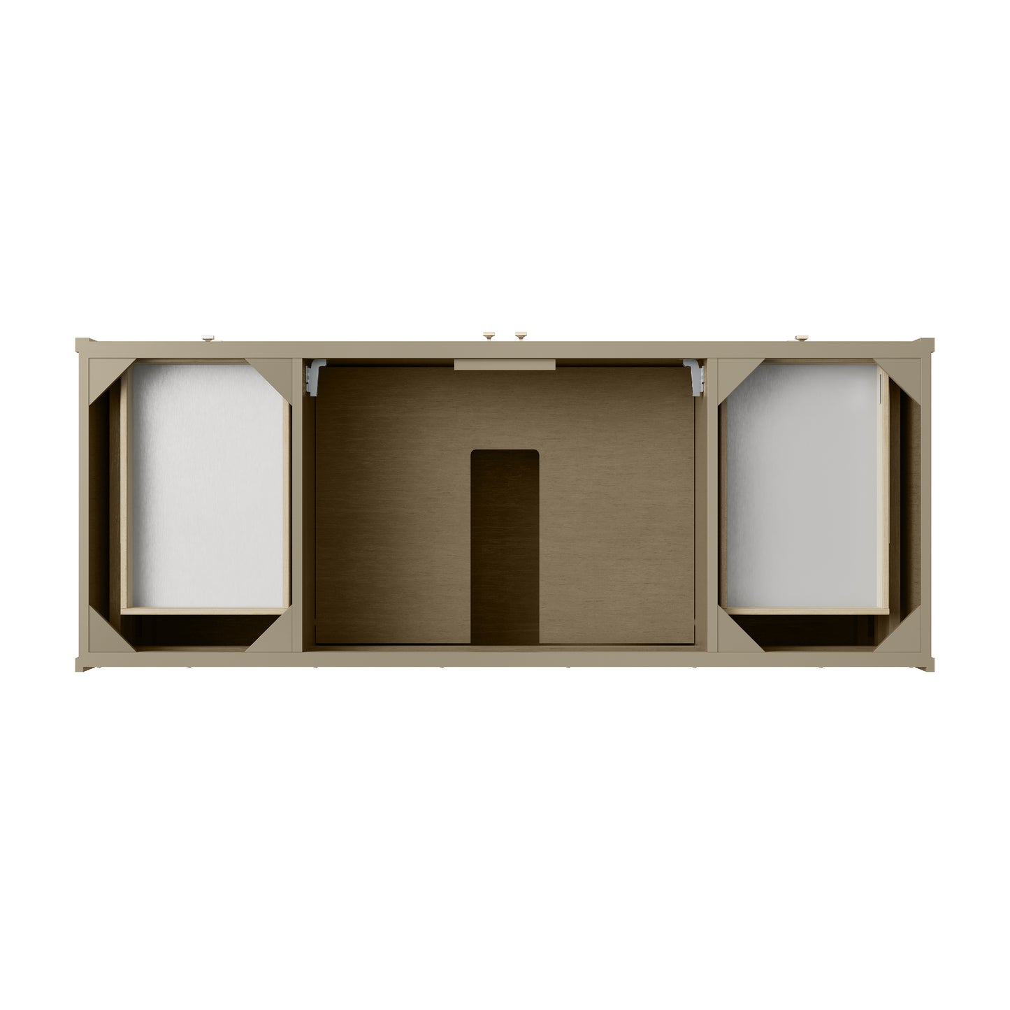 James Martin Vanities Chicago 60" Walnut Whisper Single Vanity With 3 cm Parisien Bleu Silestone Top