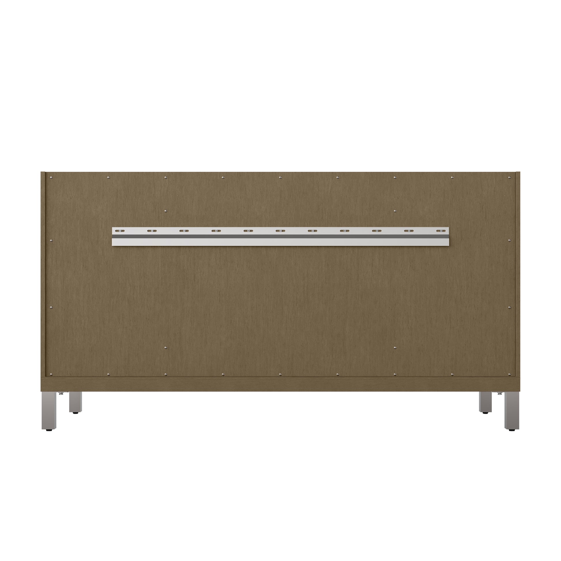 James Martin Vanities Chicago 60" Walnut Whisper Single Vanity With 3 cm Parisien Bleu Silestone Top