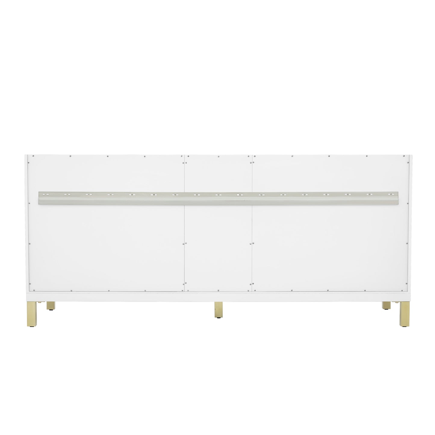 James Martin Vanities Chicago 72" Glossy White Double Vanity With Single Hole 3cm White Zeus Silestone Top and Backsplash