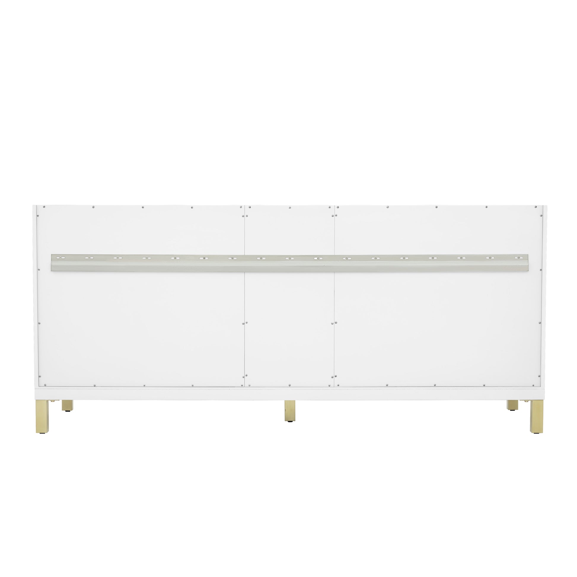 James Martin Vanities Chicago 72" Glossy White Double Vanity With Single Hole 3cm White Zeus Silestone Top and Backsplash