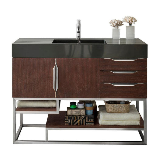 James Martin Vanities Columbia 48" Coffee Oak Single Vanity