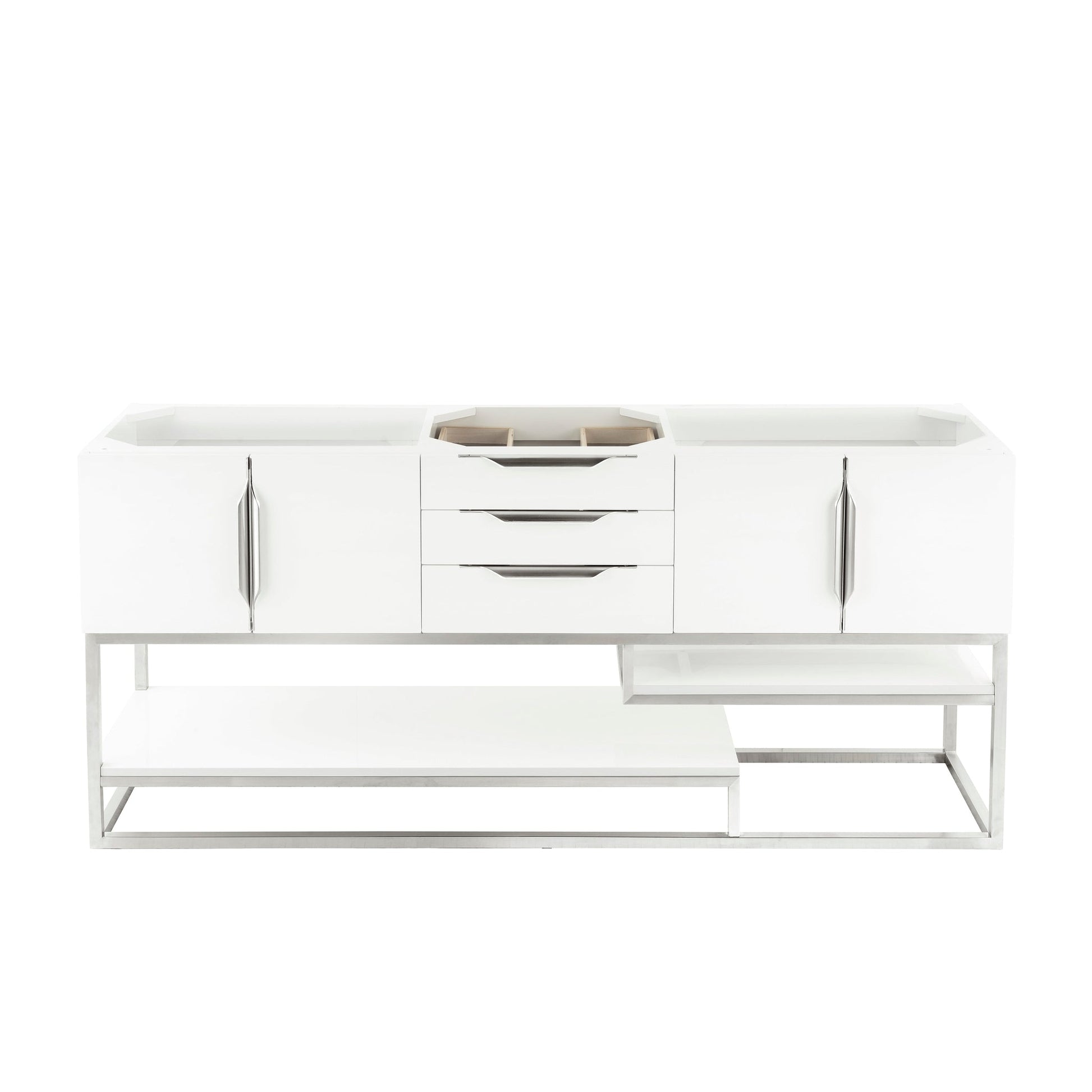 James Martin Vanities Columbia 72" Glossy White Double Vanity