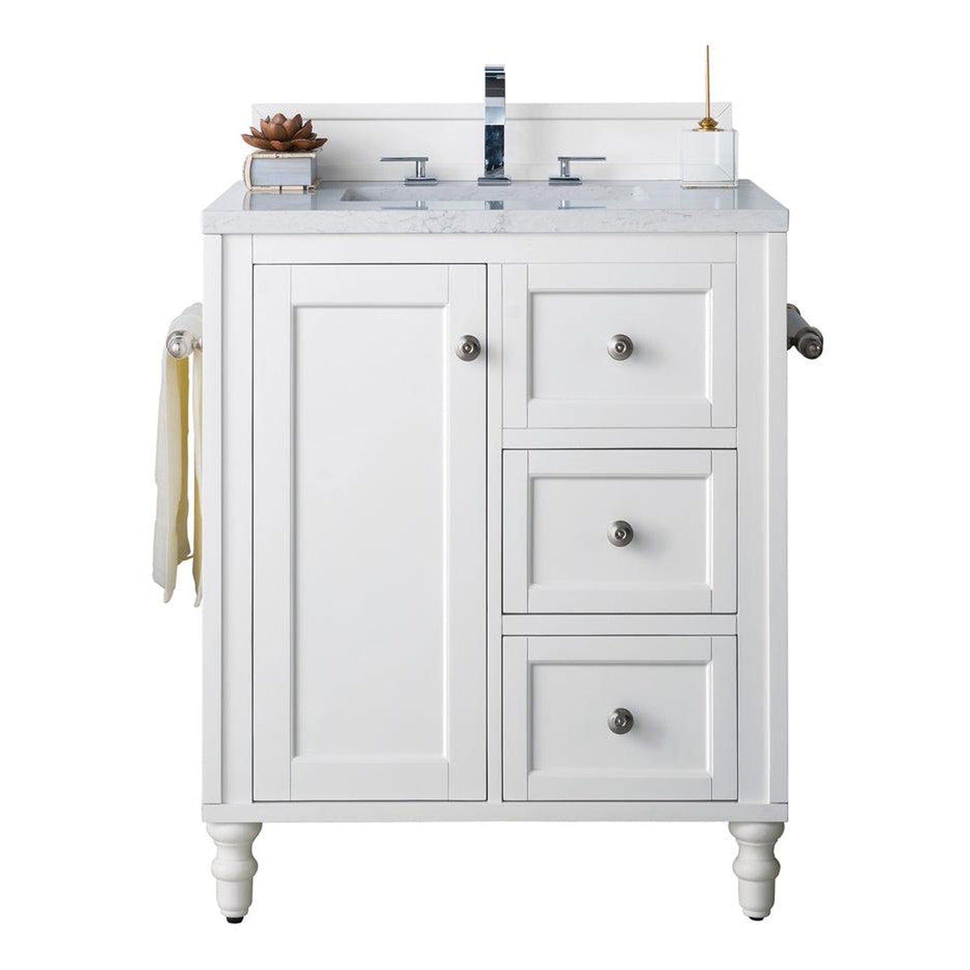 James Martin Vanities Copper Cove Encore 30" Bright White Single Vanity