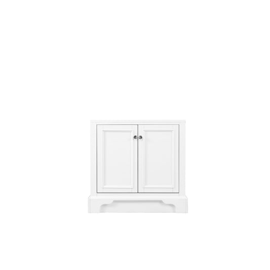 James Martin Vanities De Soto 30" Bright White Hutch Base (for Double Tower Hutch)