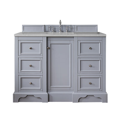 James Martin Vanities De Soto 48" Silver Gray Single Vanity With 3cm Eternal Serena Quartz Top