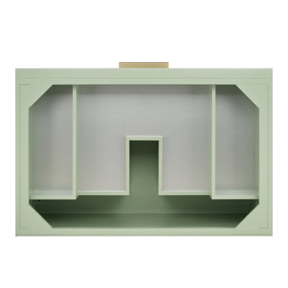 James Martin Vanities Emmeline 36" Pistachio Single Vanity With 3 cm Carrara Marble Top