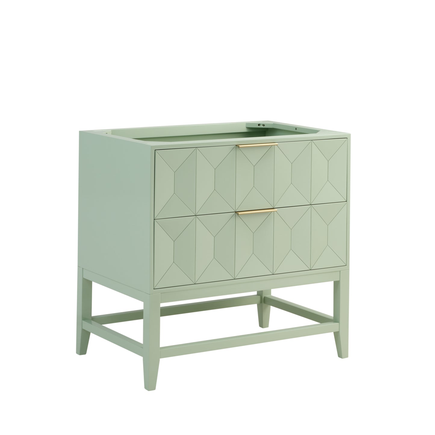 James Martin Vanities Emmeline 36" Pistachio Single Vanity With 3 cm Eternal Jasmine Pearl Top