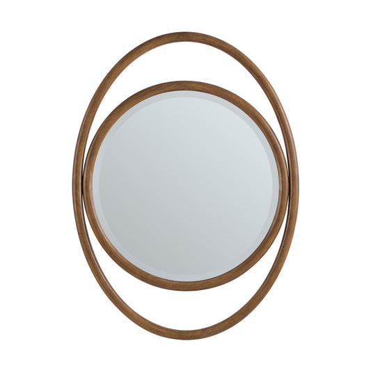 James Martin Vanities Esca 28" Mid-Century Walnut Mirror