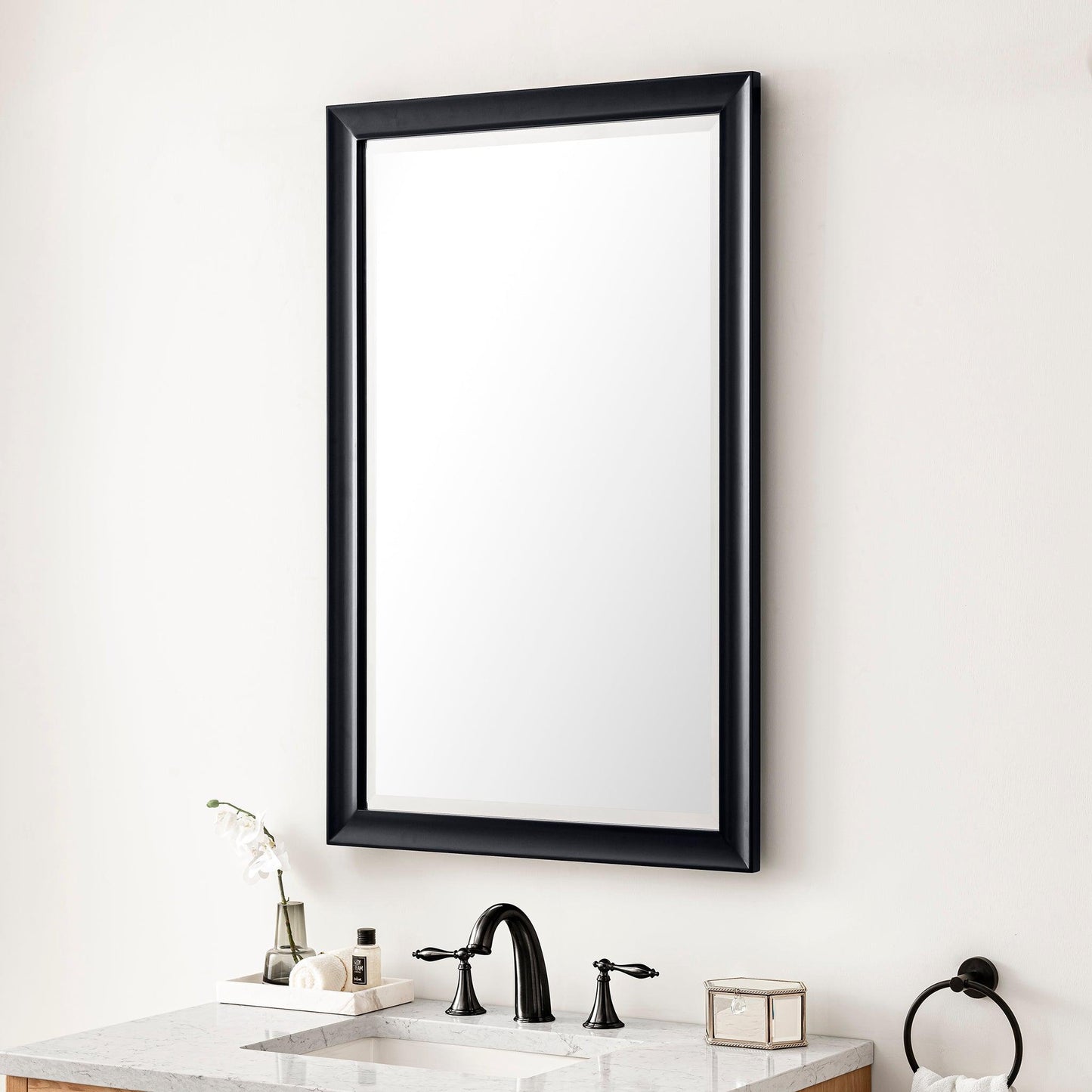 James Martin Vanities Glenbrooke 26" Black Onyx Mirror