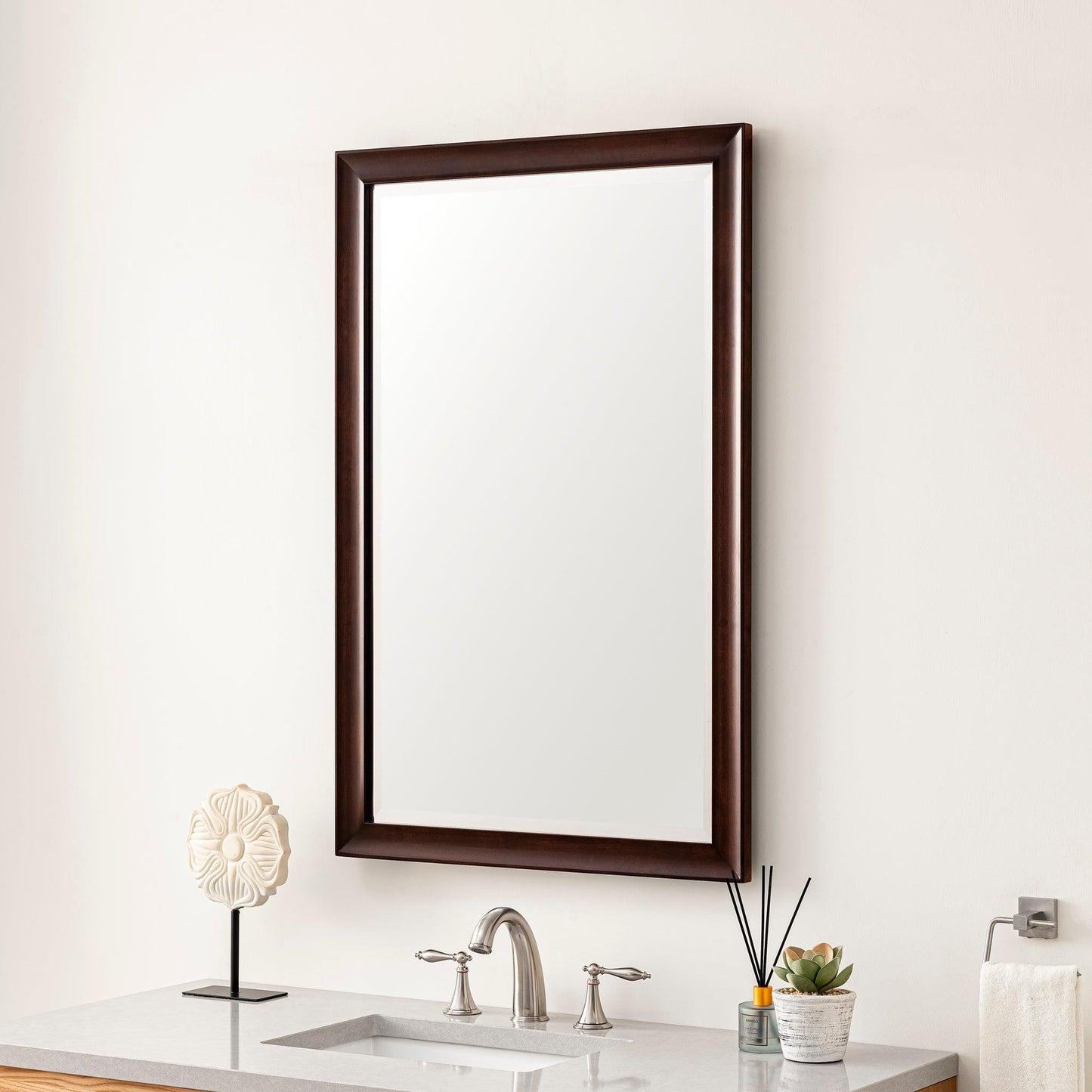 James Martin Vanities Glenbrooke 26" Burnished Mahogany Mirror