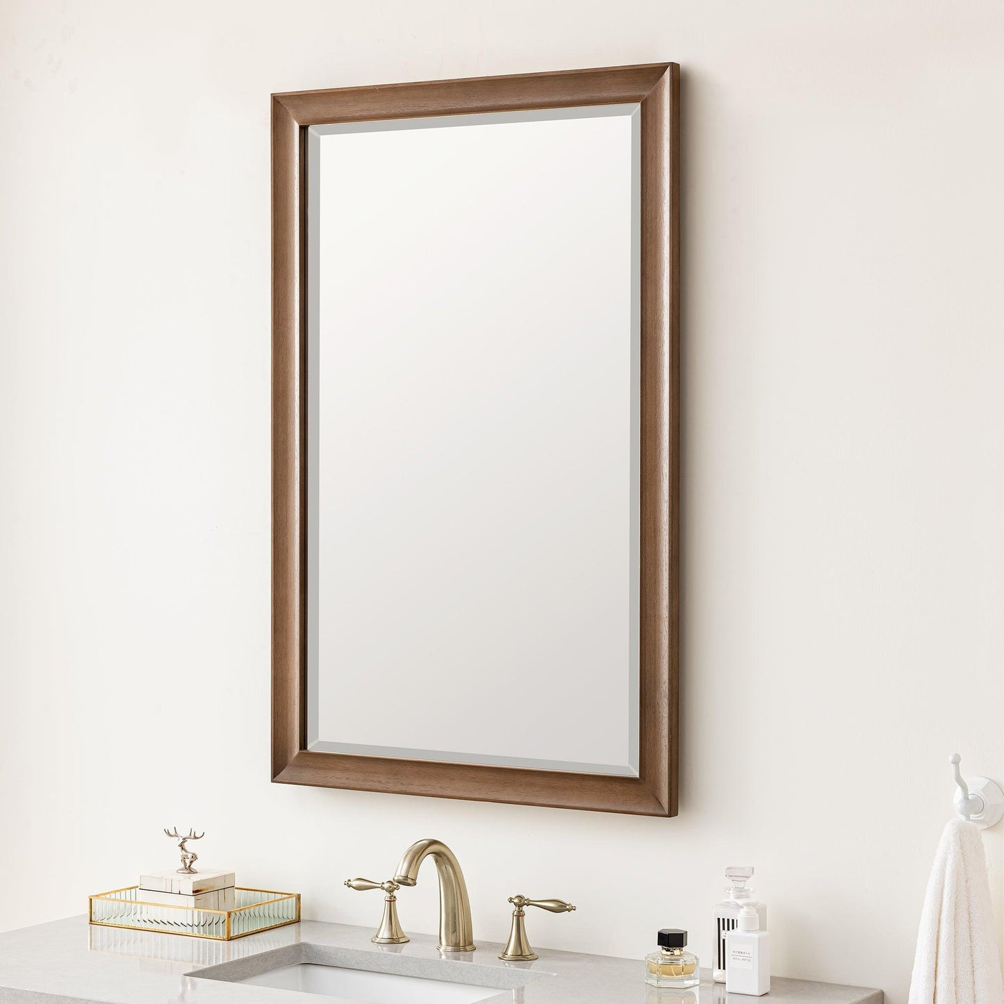 James Martin Vanities Glenbrooke 26" Whitewashed Walnut Mirror