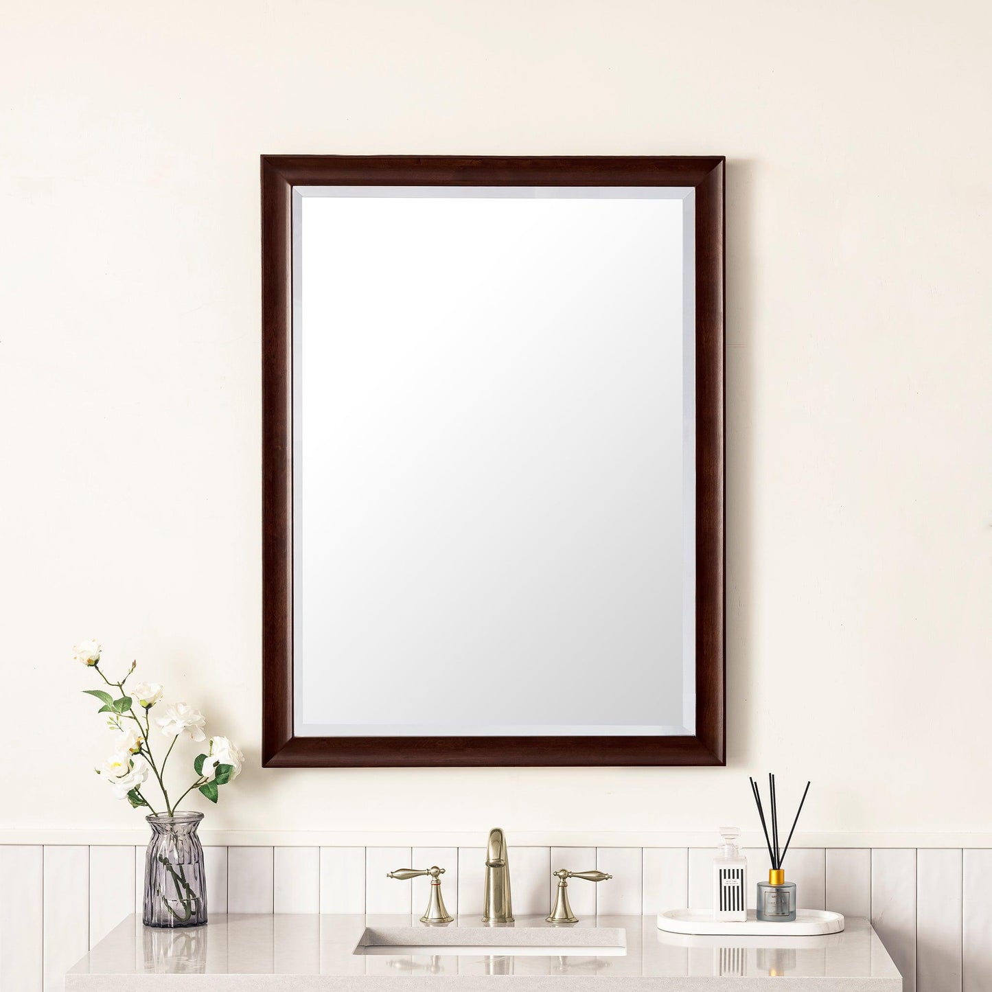 James Martin Vanities Glenbrooke 30" Burnished Mahogany Mirror