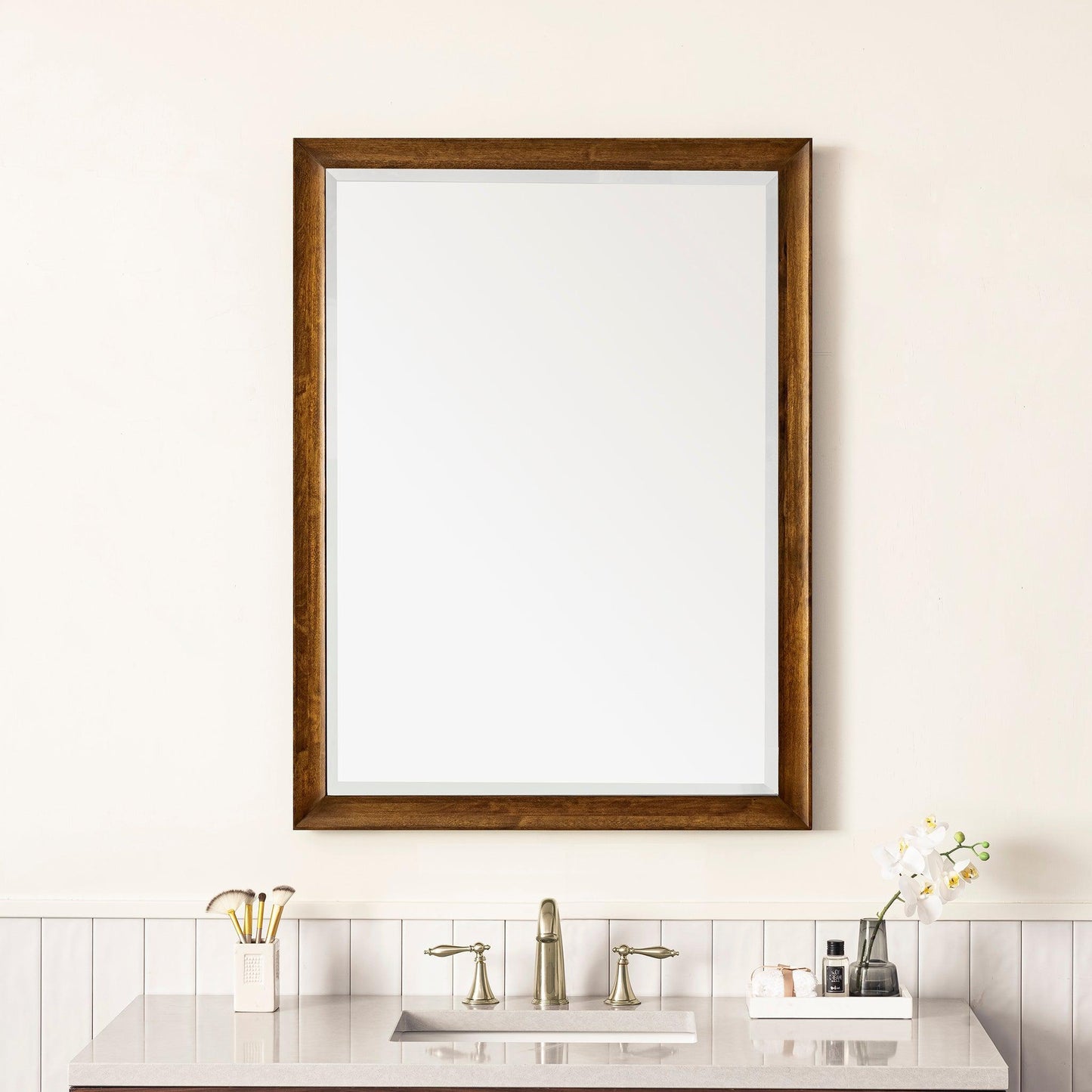 James Martin Vanities Glenbrooke 30" Country Oak Mirror