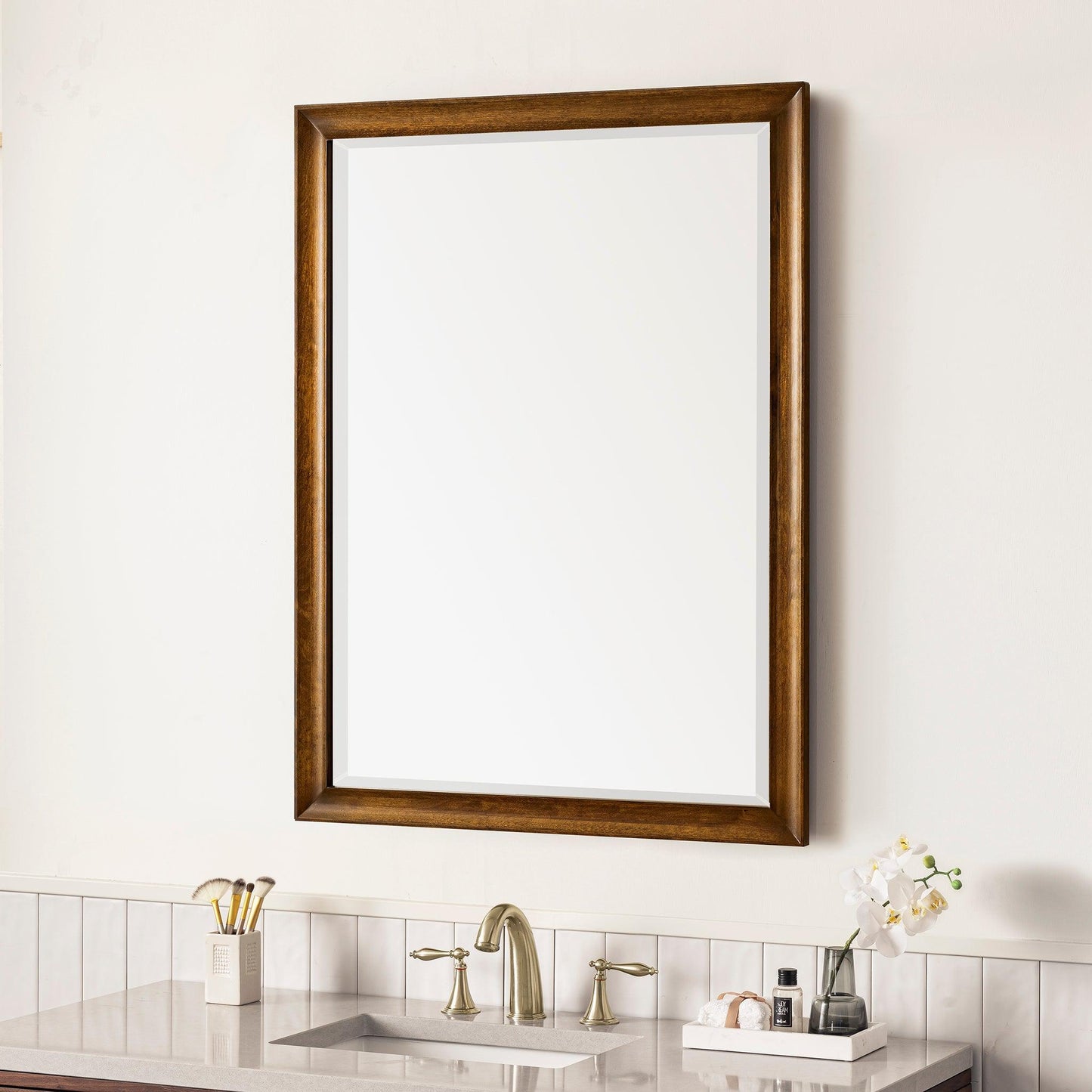 James Martin Vanities Glenbrooke 30" Country Oak Mirror