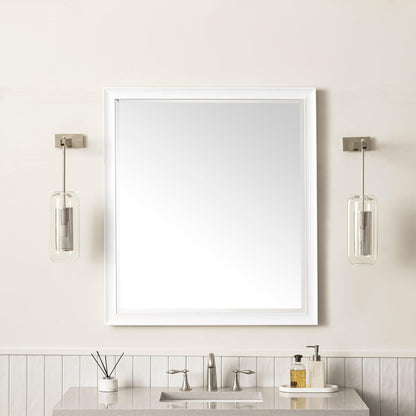 James Martin Vanities Glenbrooke 36" Bright White Mirror