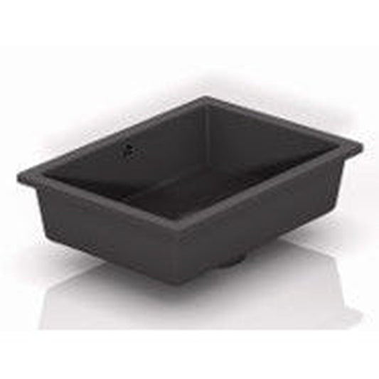 James Martin Vanities Glossy Dark Gray Undermount Solid Surface Sink