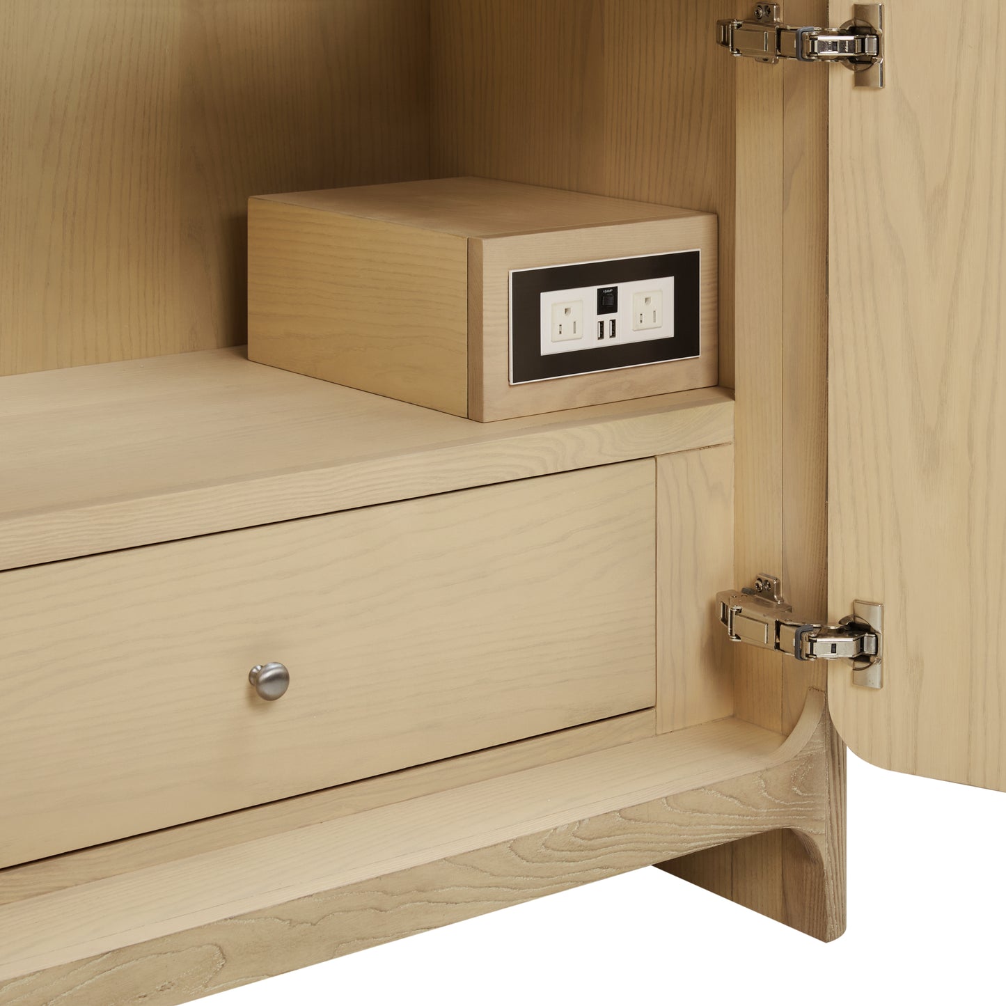 James Martin Vanities Gracyn 36" Coastal Driftwood Single Vanity With 3cm Victorian Silver Quartz Widespread Top