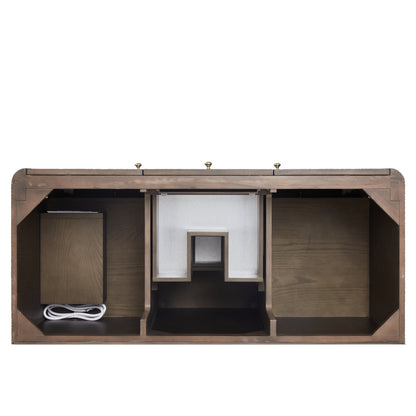 James Martin Vanities Gracyn 48" Sable Single Vanity With 3cm Victorian Silver Quartz Top