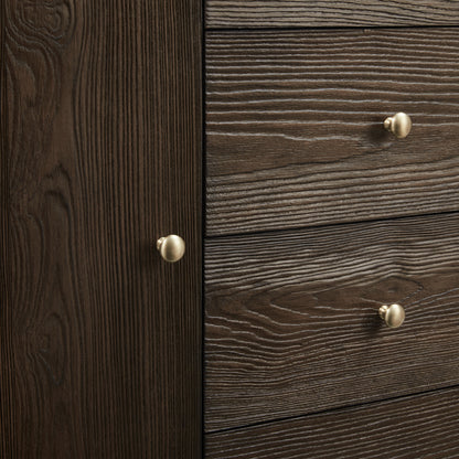 James Martin Vanities Gracyn 48" Sable Single Vanity With 3cm Victorian Silver Quartz Widespread Top