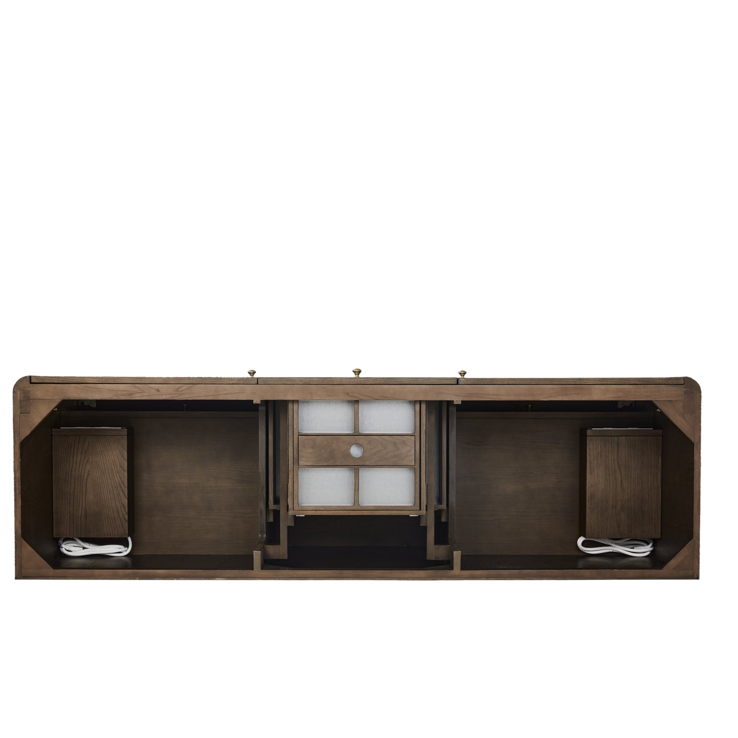 James Martin Vanities Gracyn 72" Sable Double Vanity With 3cm Victorian Silver Quartz Top