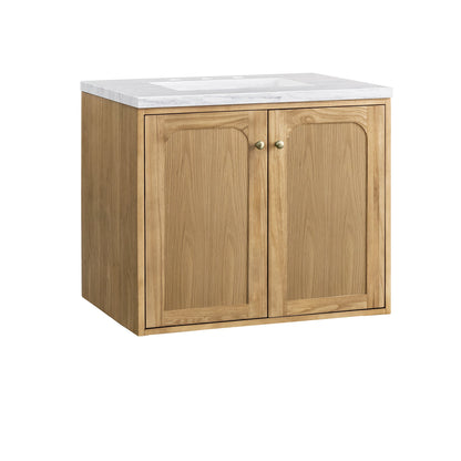 James Martin Vanities Laurent 30" Light Natural Oak Single Vanity With 3cm Arctic Fall Top