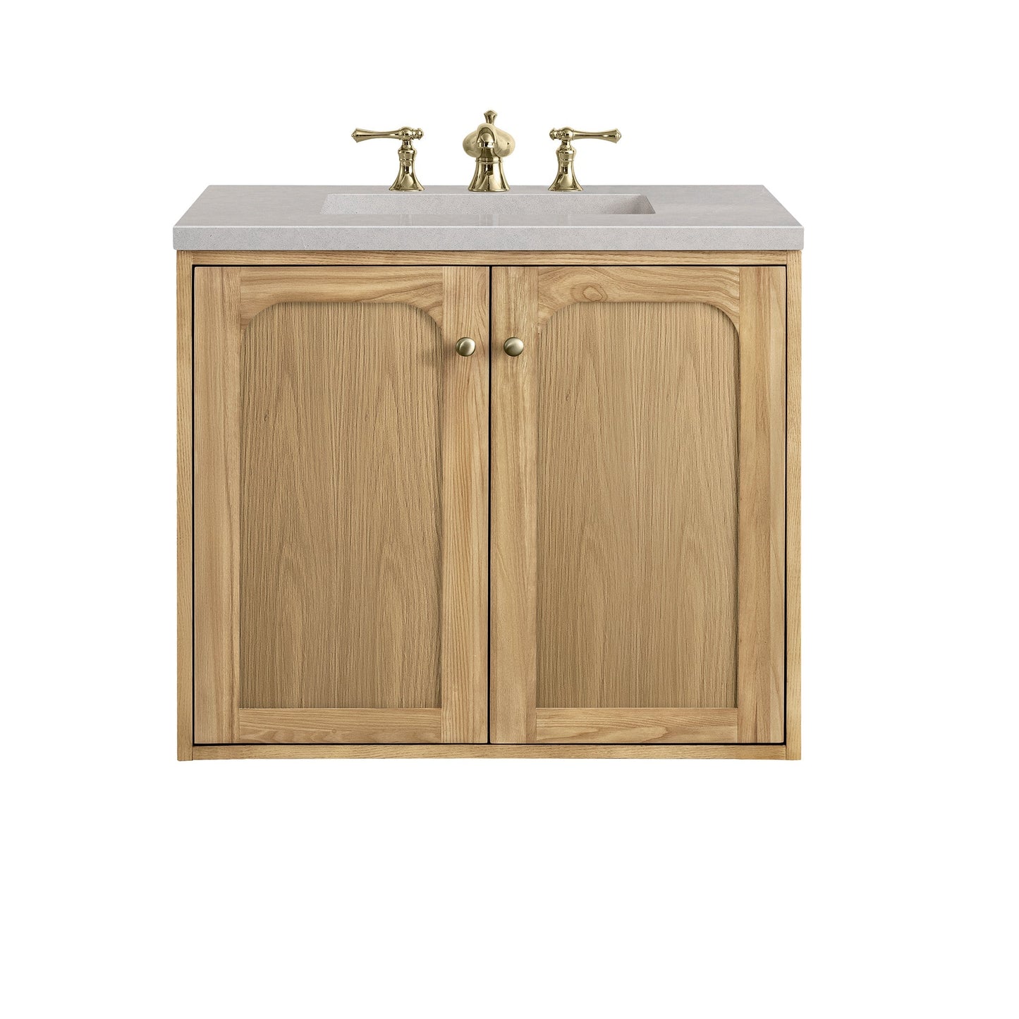 James Martin Vanities Laurent 30" Light Natural Oak Single Vanity With 3cm Eternal Serena Top