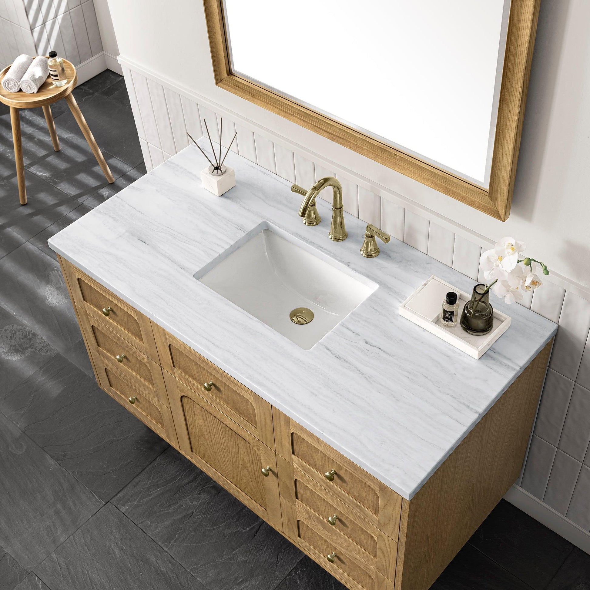 James Martin Vanities Laurent 48" Light Natural Oak Single Vanity