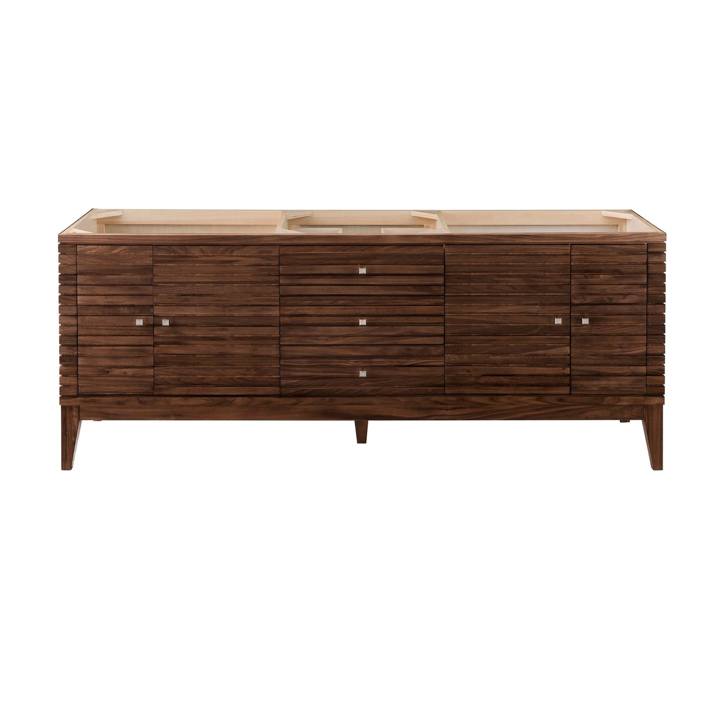 James Martin Vanities Linear 72" Mid Century Walnut Single Vanity