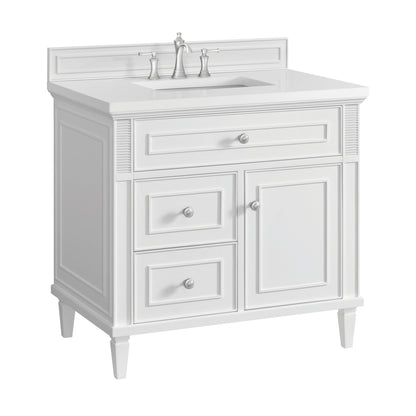 James Martin Vanities Lorelai 36" Bright White Single Vanity