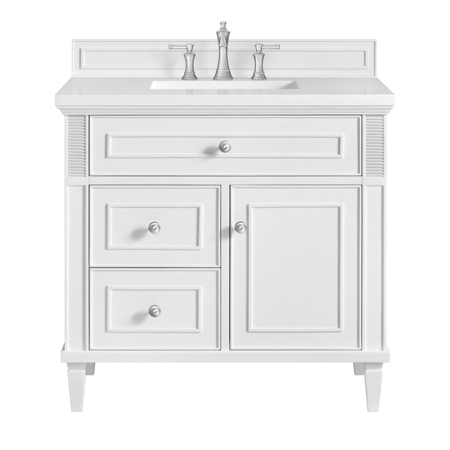 James Martin Vanities Lorelai 36" Bright White Single Vanity