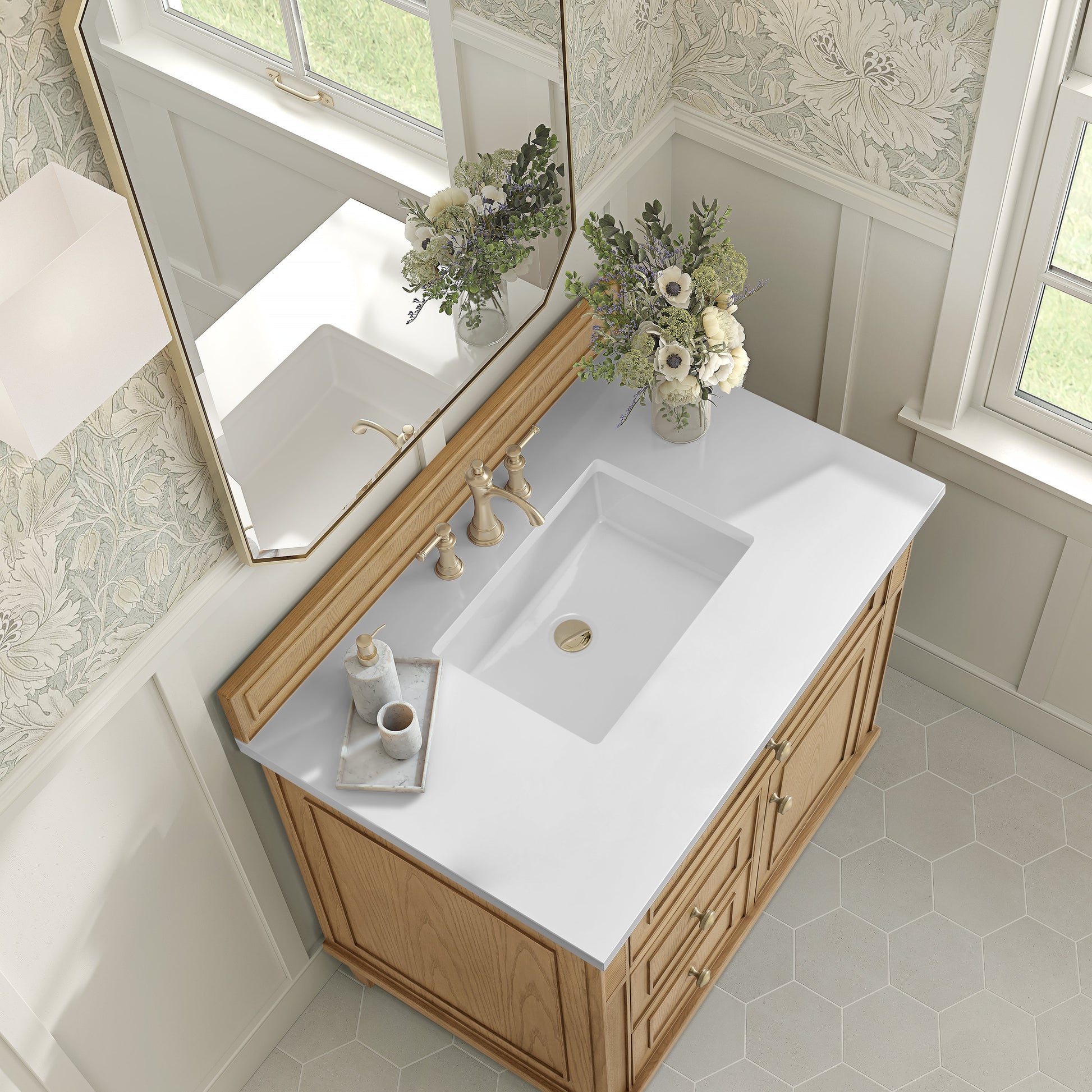 James Martin Vanities Lorelai 36" Light Natural Oak Single Vanity