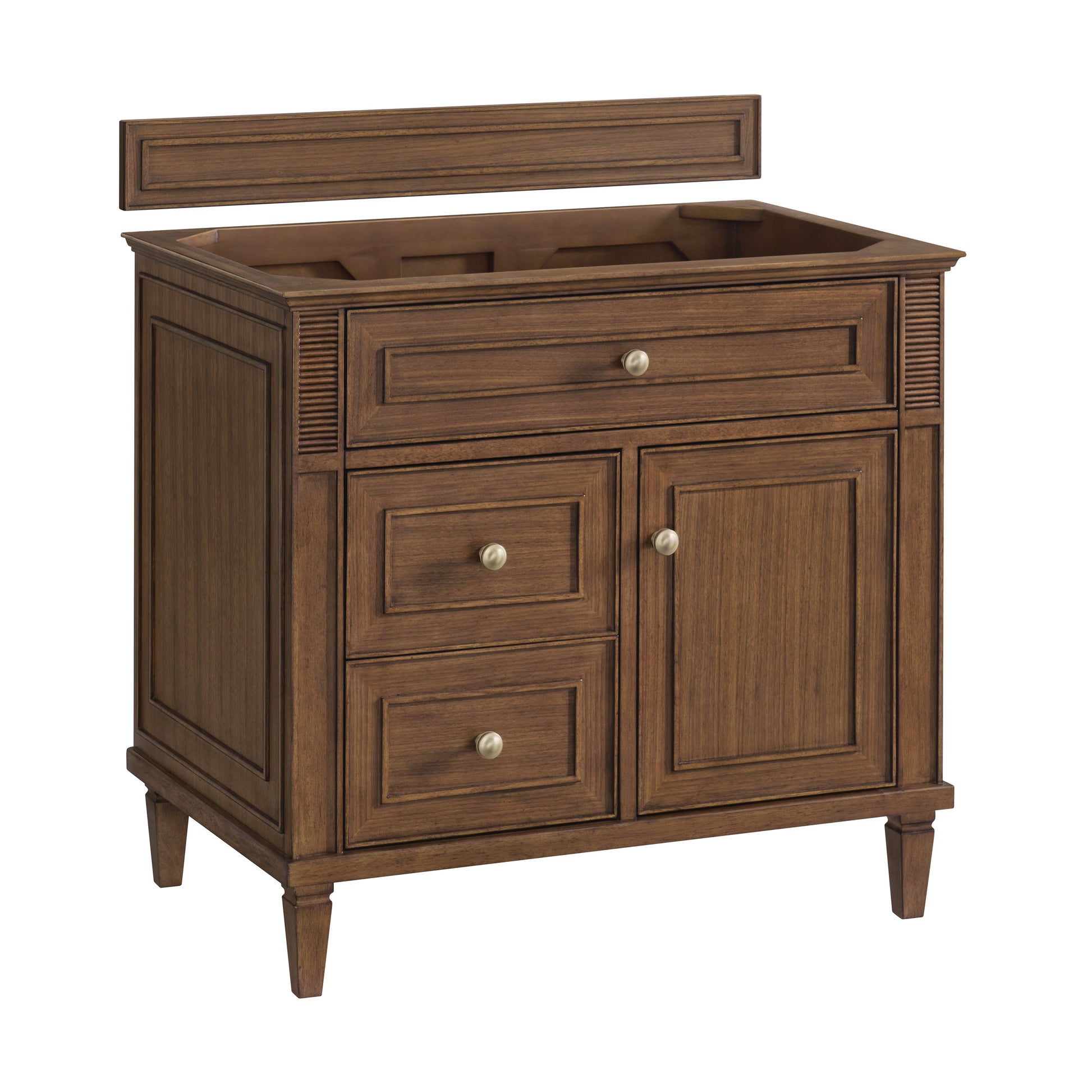 James Martin Vanities Lorelai 36" Mid-Century Walnut Single Vanity