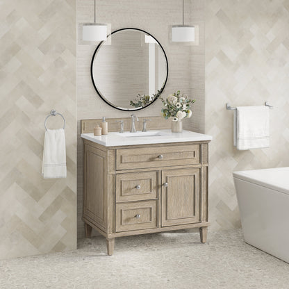 James Martin Vanities Lorelai 36" Whitewashed Oak Single Vanity