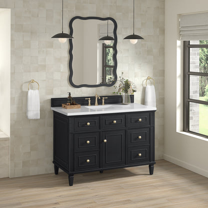 James Martin Vanities Lorelai 48" Black Onyx Single Vanity