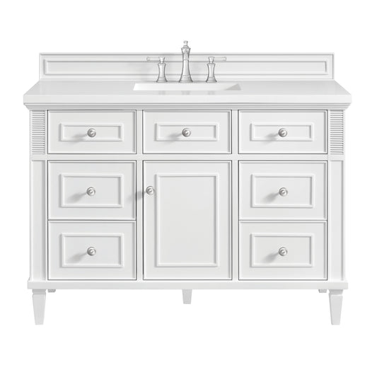 James Martin Vanities Lorelai 48" Bright White Single Vanity