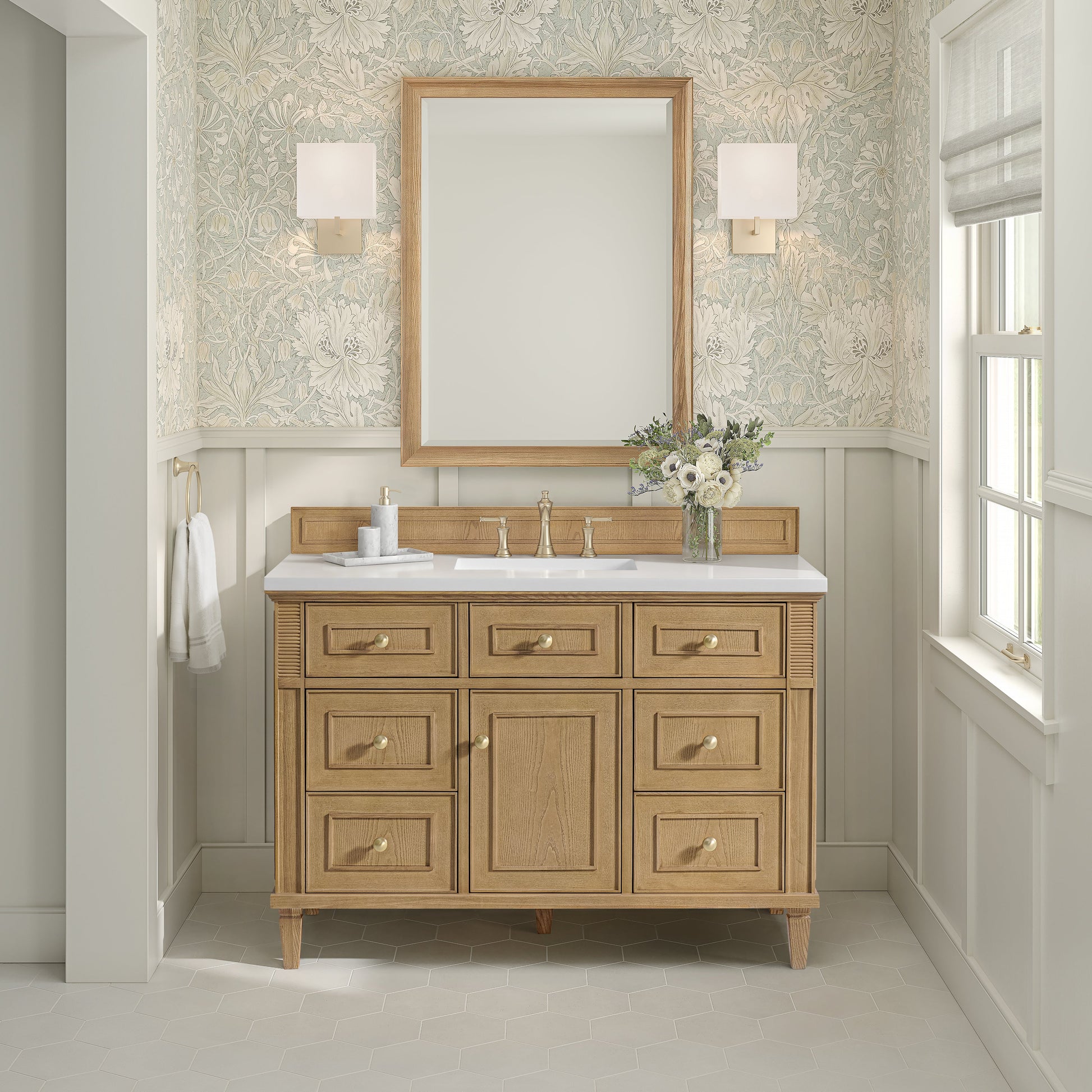 James Martin Vanities Lorelai 48" Light Natural Oak Single Vanity