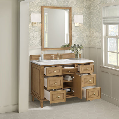 James Martin Vanities Lorelai 48" Light Natural Oak Single Vanity