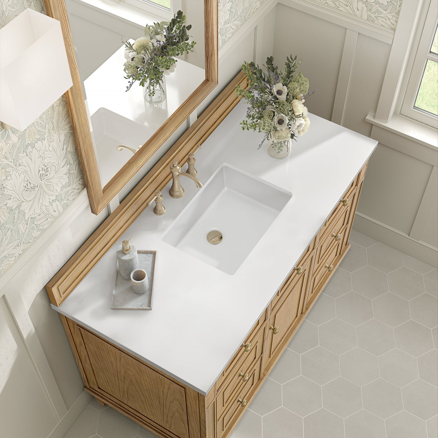 James Martin Vanities Lorelai 48" Light Natural Oak Single Vanity