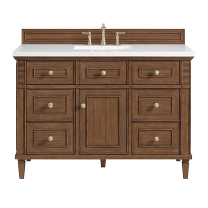 James Martin Vanities Lorelai 48" Mid-Century Walnut Single Vanity