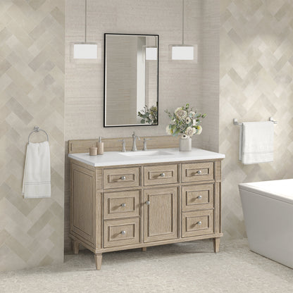 James Martin Vanities Lorelai 48" Whitewashed Oak Single Vanity