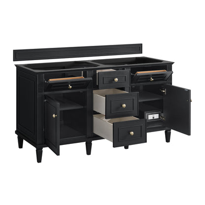 James Martin Vanities Lorelai 60" Black Onyx Double Vanity