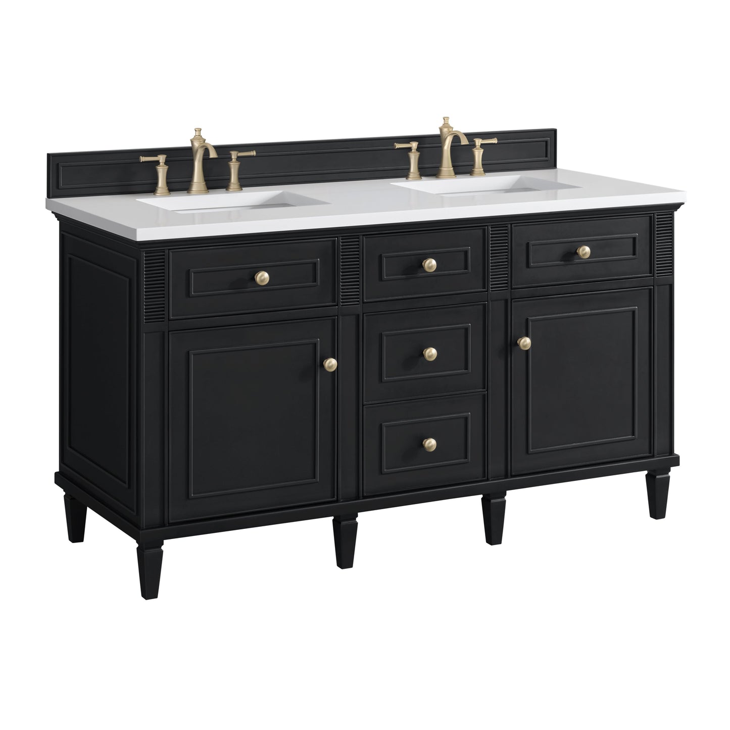 James Martin Vanities Lorelai 60" Black Onyx Double Vanity