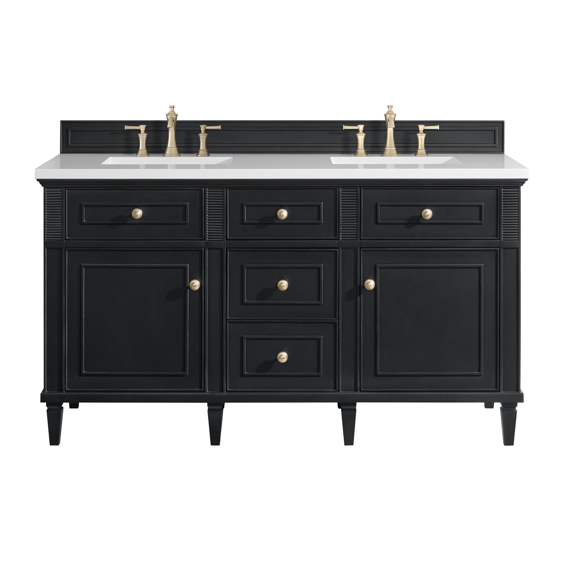 James Martin Vanities Lorelai 60" Black Onyx Double Vanity